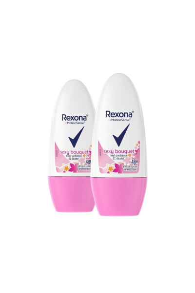 Women's Roll On Deodorant Sexy Bouquet 50 ml X2 Pack - 2