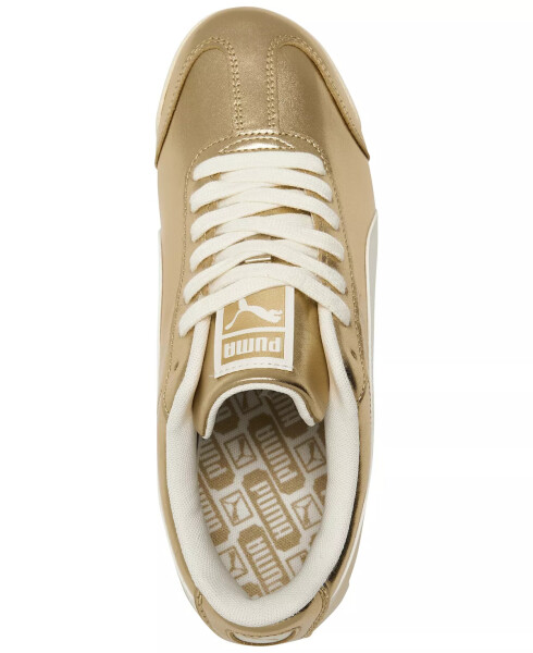 Women's Roma Chrome Paris Casual Sneakers from Finish Line Puma Gold/White - 5