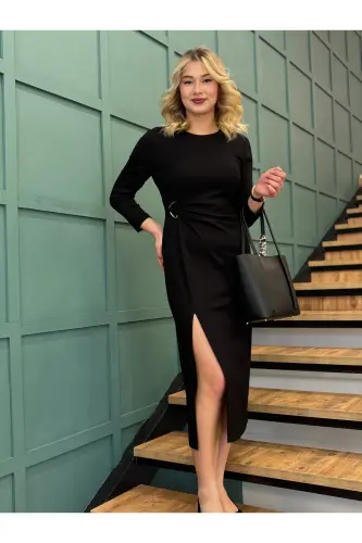 Women's Round Neck Dress - 1