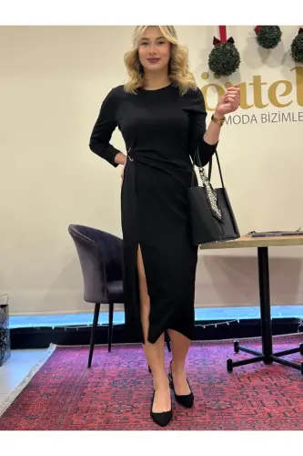 Women's Round Neck Dress - 4