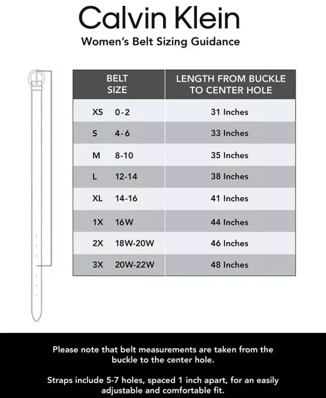 Women's Rounded Buckle Trouser Pant Dress Belt - 7