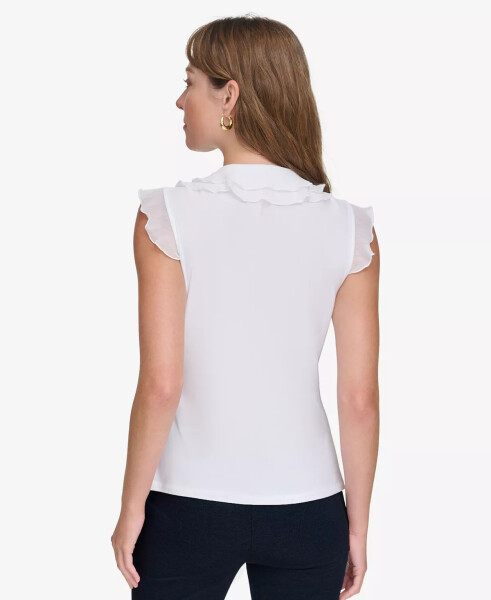 Women's Ruffled Mixed-Media Top - TOMMY HILFIGER (1)