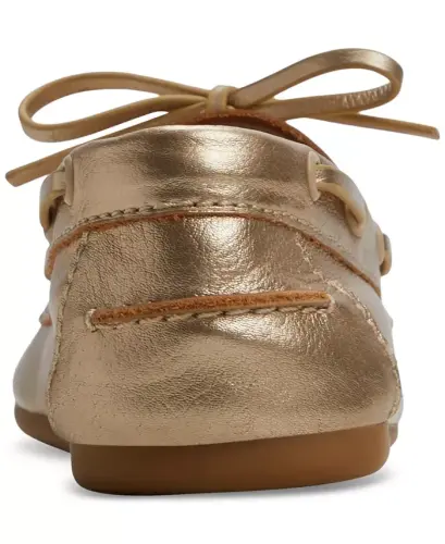 Women's Sail Boat Shoes-Gold Metallic - 3