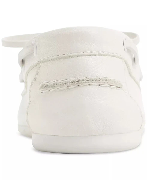 Women's Sail Boat Shoes-White/Bone - 4