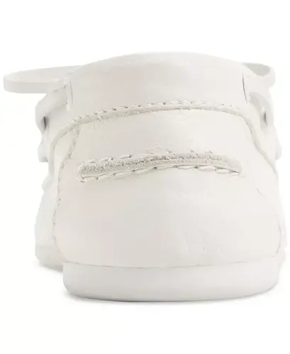 Women's Sail Boat Shoes-White/Bone - 3