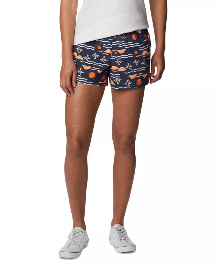 Women's Sandy River™ II Printed Mid-Rise Shorts Nocturnal, Seas - 1