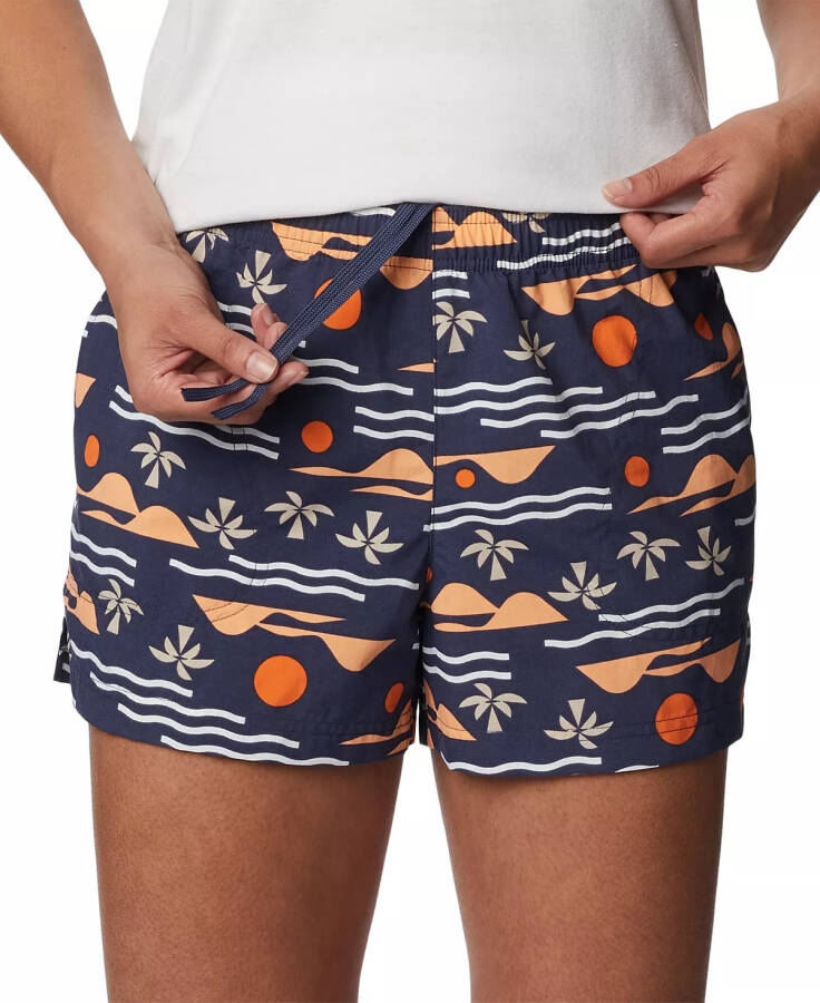 Women's Sandy River™ II Printed Mid-Rise Shorts Nocturnal, Seas - 4