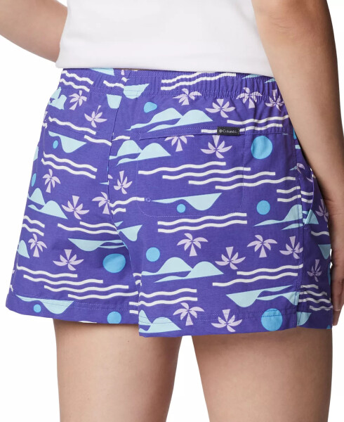 Women's Sandy River™ II Printed Mid-Rise Shorts Purple Lotus - 5