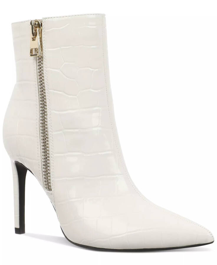 Women's Sarishaa Zip Booties, Created for Modazone White Croc - 1