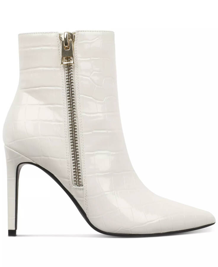 Women's Sarishaa Zip Booties, Created for Modazone White Croc - 2