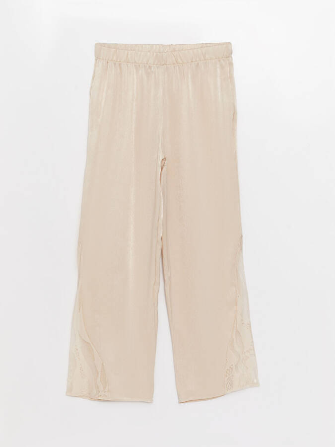 Women's Satin Pajama Set with V-Neck and Straight Straps - 9