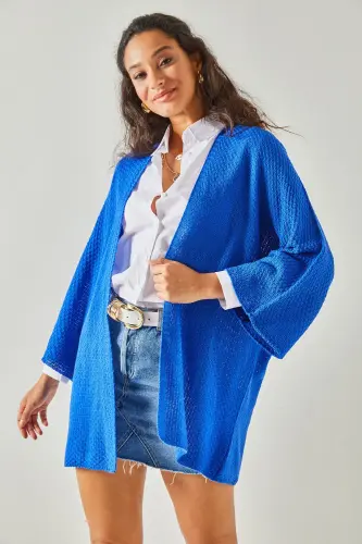 Women's Sax Blue Bat Spring Cardigan HRK-19000057 - 5
