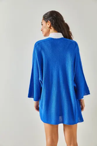 Women's Sax Blue Bat Spring Cardigan HRK-19000057 - 6