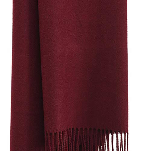 Womens Scarfs Large Soft Cashmere Feel Pashmina Scarves Shawls and Wraps for Evening Dress in Solid Colors - 22