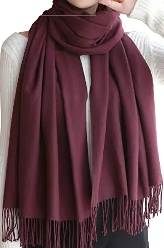 Womens Scarfs Large Soft CasModazoneere Feel PasModazoneina Scarves Shawls and Wraps for Evening Dress in Solid Colors - 3