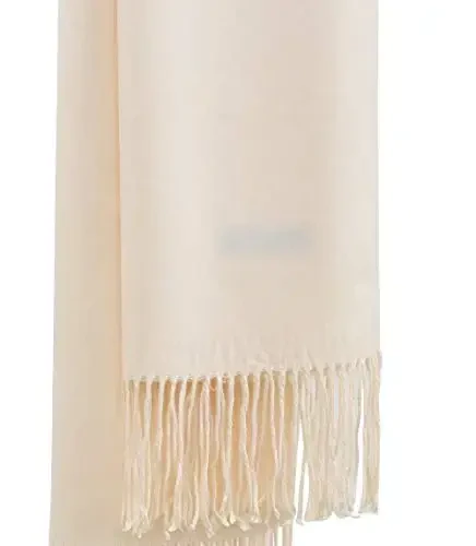 Womens Scarfs Large Soft CasModazoneere Feel PasModazoneina Scarves Shawls and Wraps for Evening Dress in Solid Colors - 5