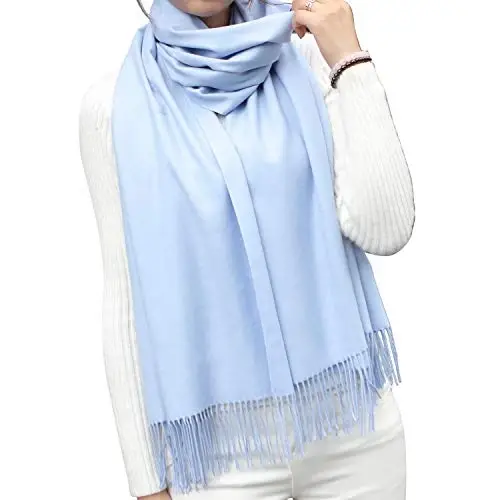 Womens Scarfs Large Soft CasModazoneere Feel PasModazoneina Scarves Shawls and Wraps for Evening Dress in Solid Colors - 6