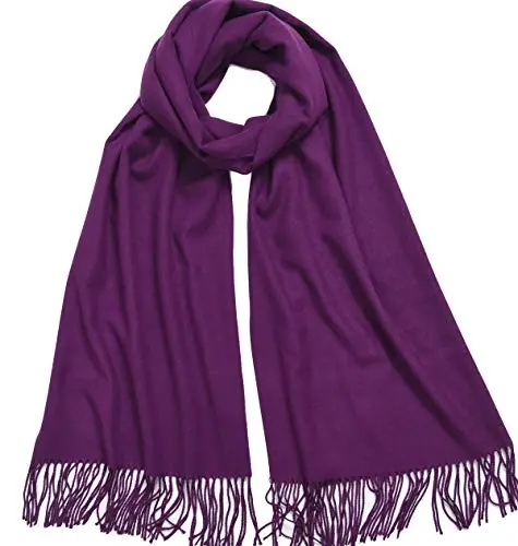Womens Scarfs Large Soft CasModazoneere Feel PasModazoneina Scarves Shawls and Wraps for Evening Dress in Solid Colors - 3