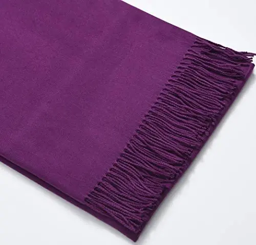 Womens Scarfs Large Soft CasModazoneere Feel PasModazoneina Scarves Shawls and Wraps for Evening Dress in Solid Colors - 6
