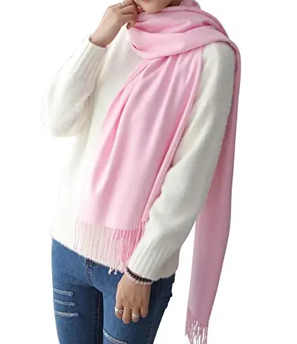 Womens Scarfs Large Soft CasModazoneere Feel PasModazoneina Scarves Shawls and Wraps for Evening Dress in Solid Colors - 1