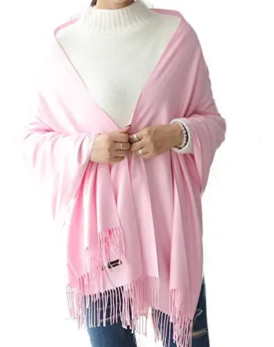 Womens Scarfs Large Soft CasModazoneere Feel PasModazoneina Scarves Shawls and Wraps for Evening Dress in Solid Colors - 4