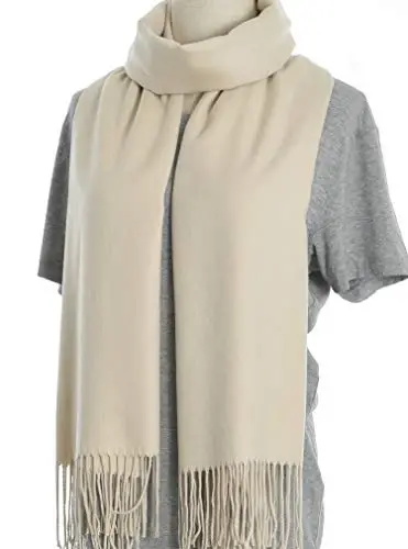 Womens Scarfs Large Soft CasModazoneere Feel PasModazoneina Scarves Shawls and Wraps for Evening Dress in Solid Colors - 3