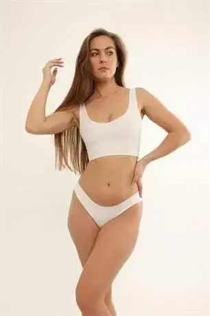 Women's Seamless Laser Cut Invisible Panties 3 Pack White - 11