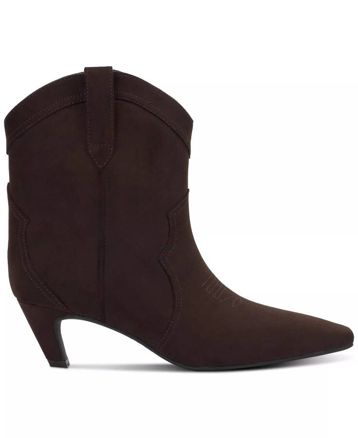 Women's Secia Western Booties, Created for Modazone Chocolate Micro - 2