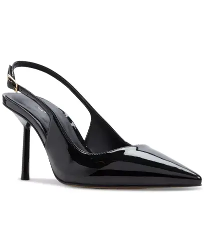 Women's Seralina Pointed-Toe Slingback Pumps - Black Patent - 1