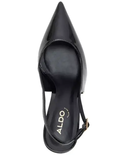 Women's Seralina Pointed-Toe Slingback Pumps - Black Patent - 4