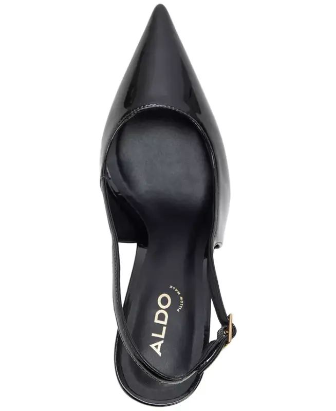 Women's Seralina Pointed-Toe Slingback Pumps - Black Patent - 4