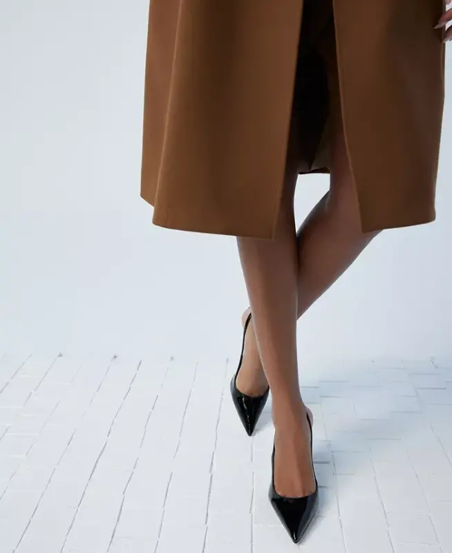 Women's Seralina Pointed-Toe Slingback Pumps - Black Patent - 6
