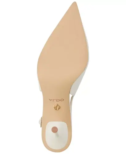 Women's Seralina Pointed-Toe Slingback Pumps-Light Beige Patent - 5