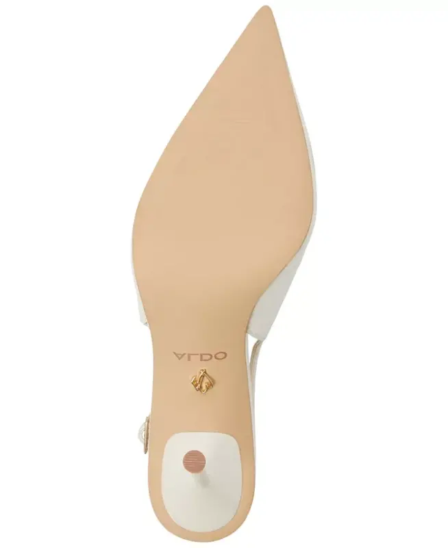 Women's Seralina Pointed-Toe Slingback Pumps-Light Beige Patent - 5