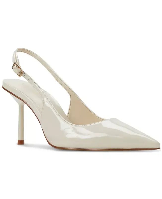 Women's Seralina Pointed-Toe Slingback Pumps-Light Beige Patent - ALDO