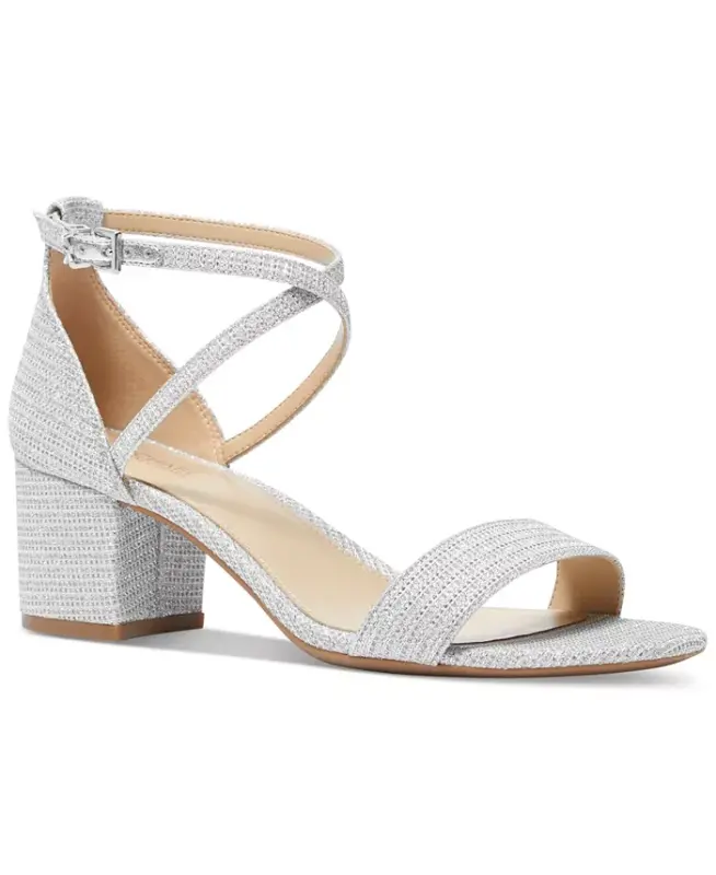 Women's Serena Flex Dress Sandals-Silver - MICHAEL KORS