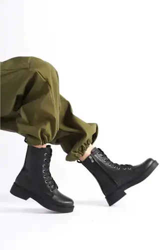 Women's Short Boot-Black.TA - 3