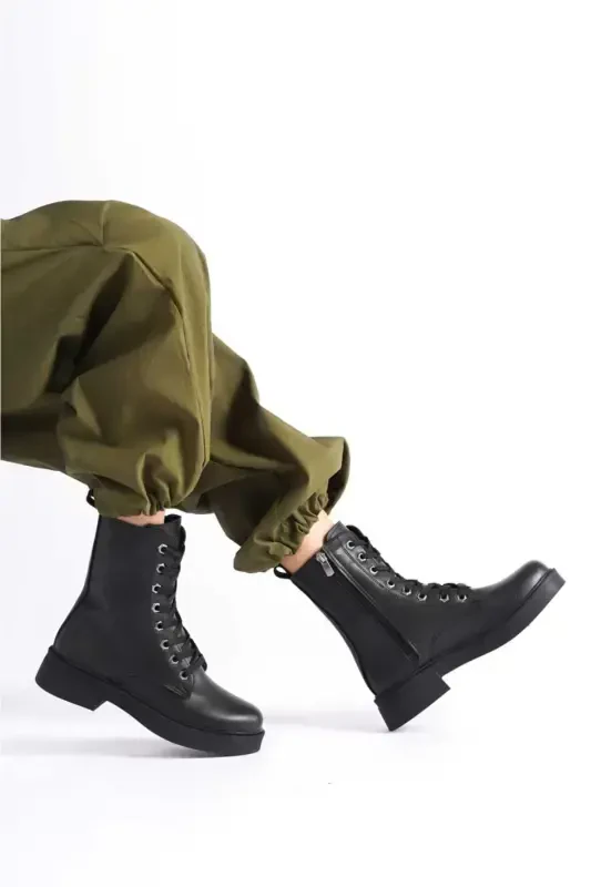 Women's Short Boot-Black.TA - 3