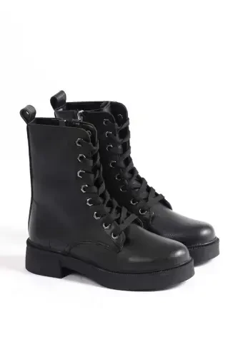 Women's Short Boot-Black.TA - 4
