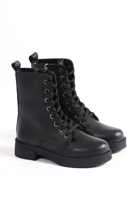 Women's Short Boot-Black.TA - 4