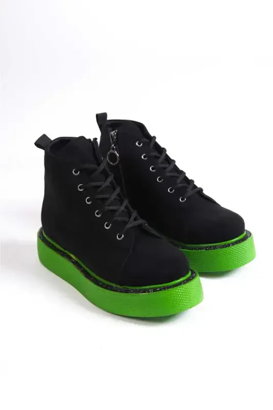 Women's Short Boot-Green . TAIM - 2