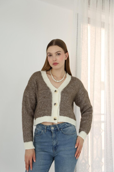 Women's Short Knit Cardigan - 1