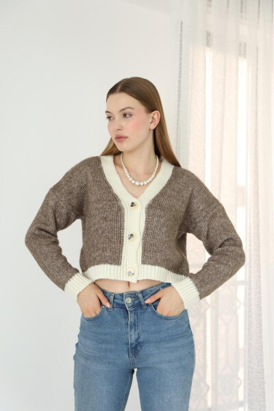 Women's Short Knit Cardigan - 3