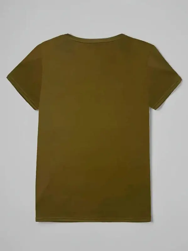 Women's Short Sleeve Cat And Paw Print Supreme T-shirt - 4