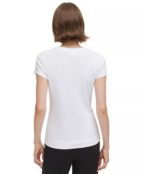 Women's Short Sleeve Cotton T-Shirt White - 2