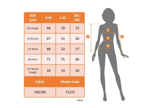 Women's Short Sleeve Five Strap Viscose Blouse - 6