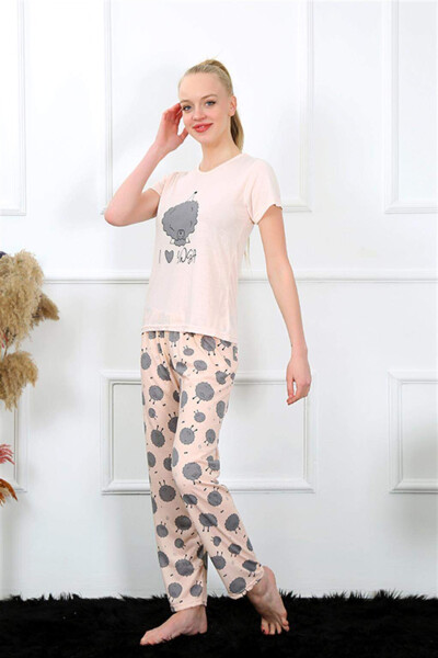 Women's Short Sleeve Pajama Set 20410 - 7