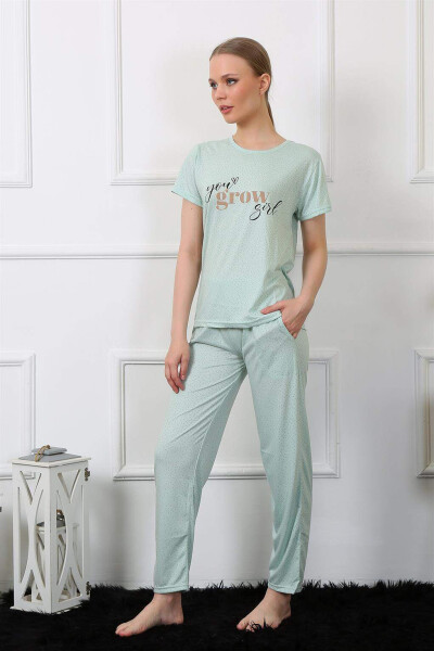 Women's Short Sleeve Pajama Set 4140 - 3