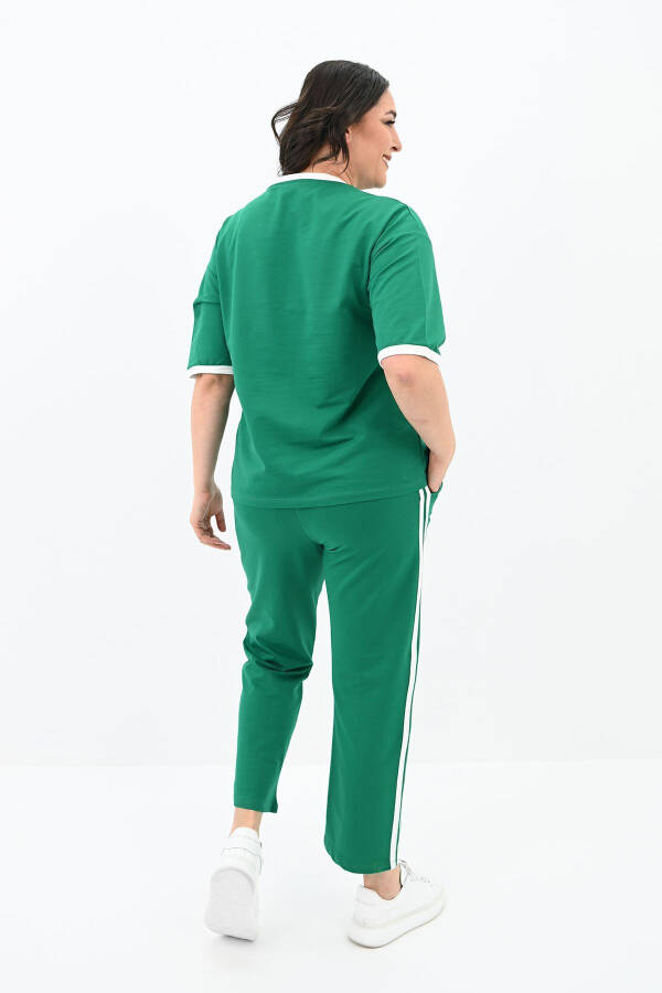 Women's Short Sleeve Plus Size Tracksuit 3807-23 - 3