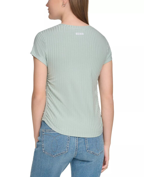 Women's Short-Sleeve Side-Ruched Crop Top Jasper - 1